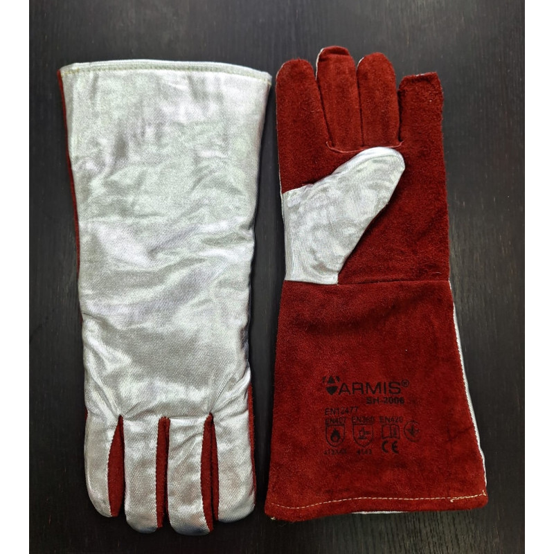 Краги зварювальника алюмінізовані ARMIS артикул SH-2006